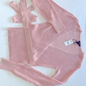 Express tie wrap sweater